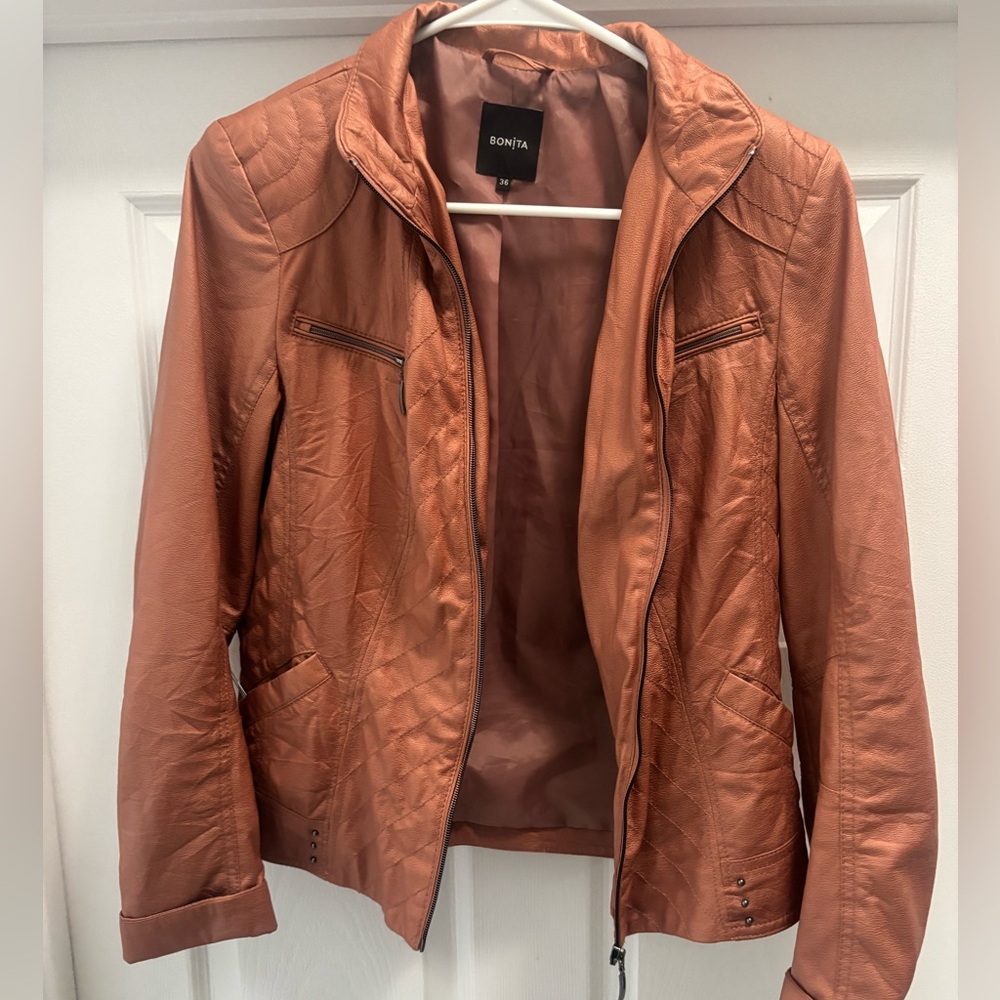 Women's Rust leather Jacket